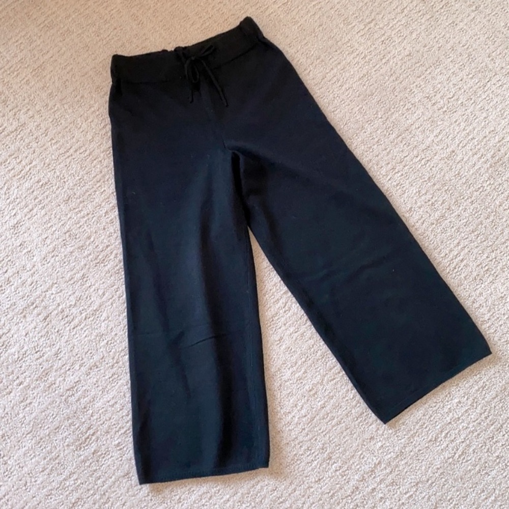 Aritzia Babaton cropped black sweater pants - size XS